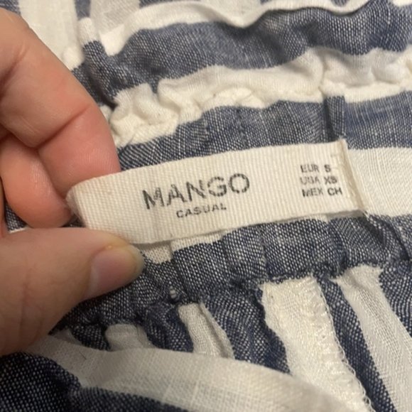 Mango Linen High-Waist Shorts - Picture 5 of 5